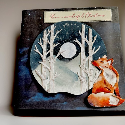 Fox and moon - fox,