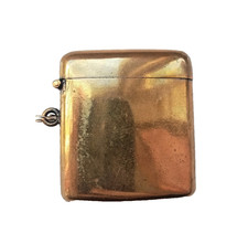 Antique Victorian Gold Plated Vesta Case c1880