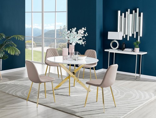 Novara white gloss gold - novara,