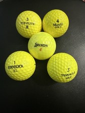 Neon Green Golf Balls Lot 5