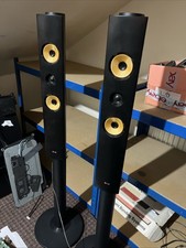 LG Pair of Surround Tall Boy Speakers LG S74B1-S Cinema Surround With Wires