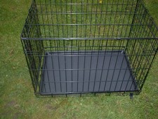 Dog Crate Cage Approx 30x21x19 Inches Metal Folding Collapsible Animal