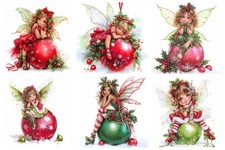 FAIRY ON A CHRISTMAS BAUBLE