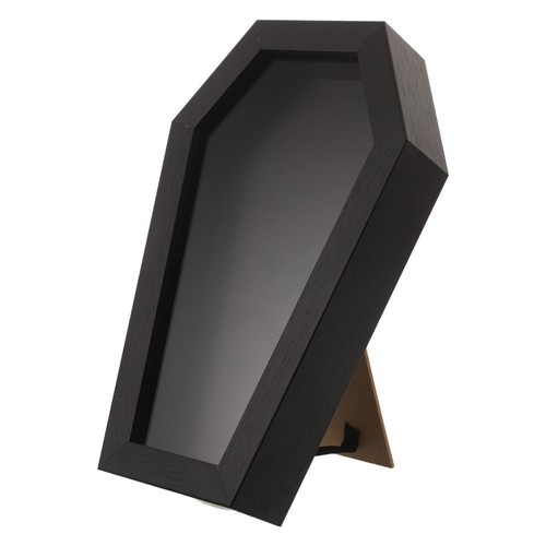 Black coffin shadow - box, frame