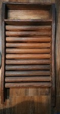 Antique Wood Washboard With