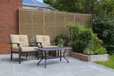 Ethan Mason Paving silver grey riven indian sandstone mixed pack 6.8m2