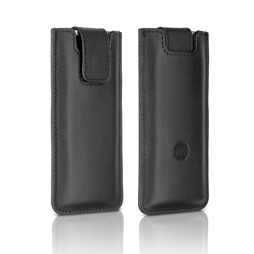 Philips black leather slip - black,