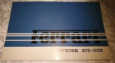 Ferrari 275 GTS Brochure Circa