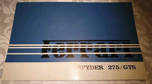 Ferrari 275 gts - brochure, circa