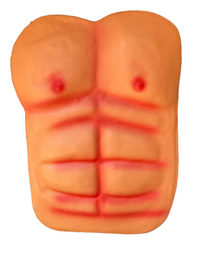 Fake chest muscles six pack - fake,