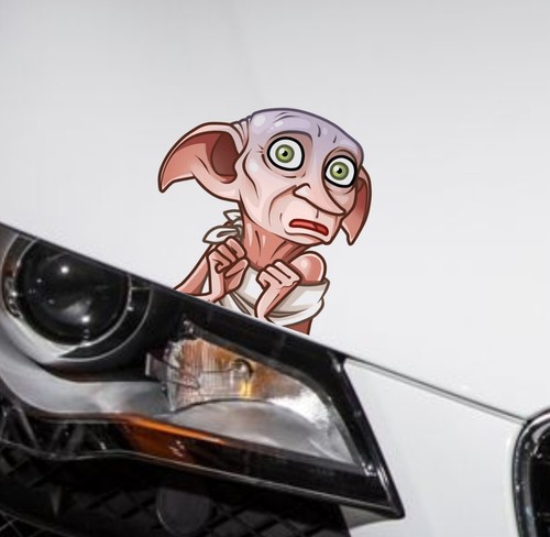 Dobby car sticker peeker - dobby,