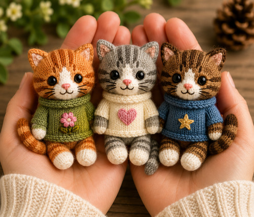 Kittens knitting pattern - kittens,