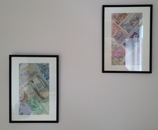 World currency money montage