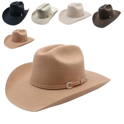 Classic wool felt cowboy hat - wool,