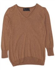 Zara Womens 3/4 Sleeve V-Neck