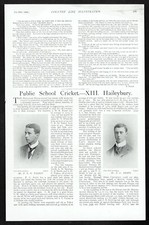 Haileybury School Cricket 1898