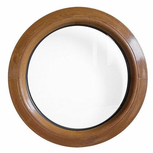 Round window fixed - round, golden