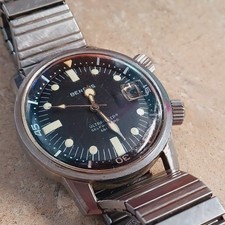 Vintage BENRUS Ultra-Deep 666ft Automatic Super Compressor Steel Diver's Watch