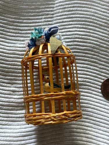 Cute wooden bird bamboo - bird, in
