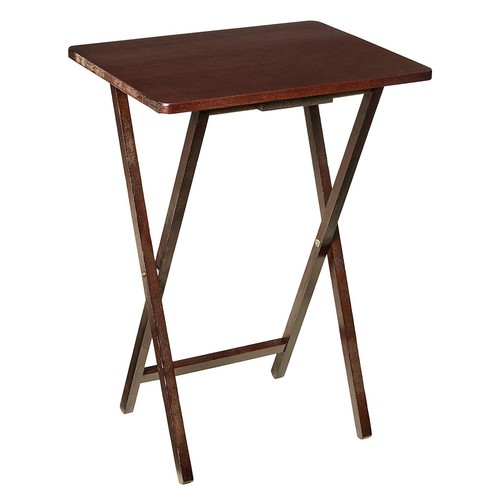 Folding snack table - folding, espresso