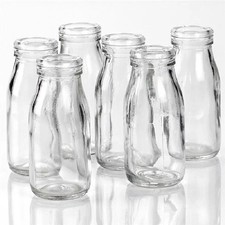 250ml Glass Bottles | 4| no Lid | Raw Milk Juice Small Wedding Decor DIY Crafts