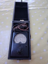 Ferranti Volt Ohm and Milliamps Meter Vintage with Case and Leads England 1945
