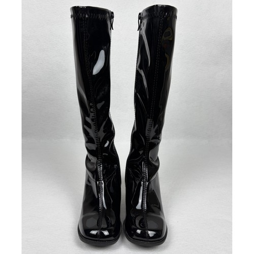 Black patent faux - patent,