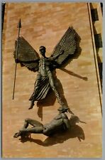Coventry Cathedral St Michael Statue West Midlands England Jarrold Postcard
