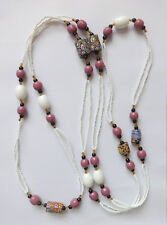 Antique Necklace - African / Venetian Trade Beads, Prosser Beads, Kente Bead
