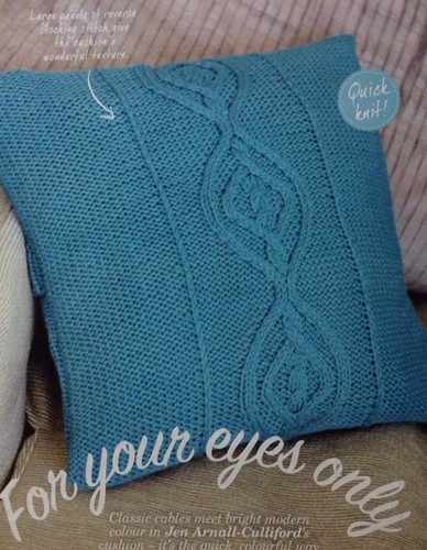 Cable cushion cover aran - cushion,