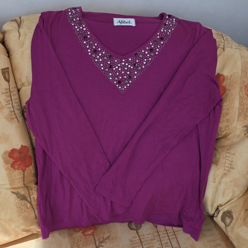 Afibel purple size viscose - purple, m/l