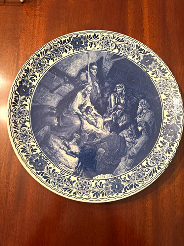 Delfts blauw nativity - delfts,