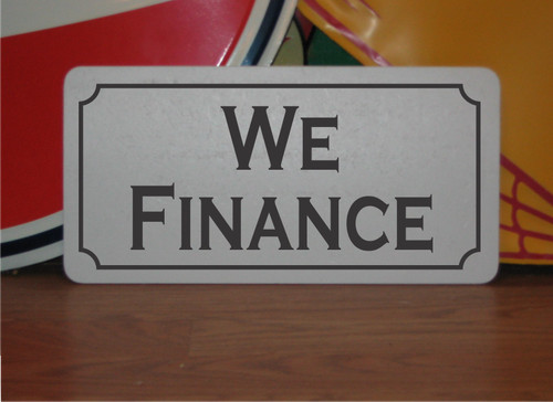 Finance metal sign - metal,