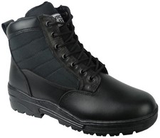 Black side zip leather - side,