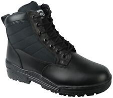 Black SIDE ZIP Leather Army