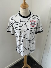 Nike 2021-22 Corinthians Home Stadium Football Shirt Medium M CV7912-100 White