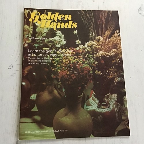 Golden hands vintage magazine - golden,