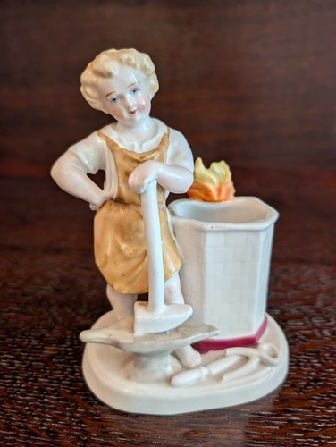Vintage spill match holder and - vintage,