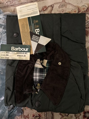 Barbour gamefair green - barbour, wax