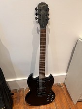 Epiphone SG G-400 Gothic Electric Guitar Satin Black. Mint Condition. Inc Gigbag