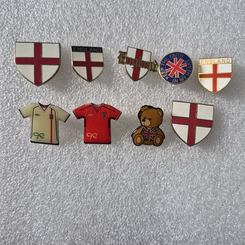 England pin badges - england,
