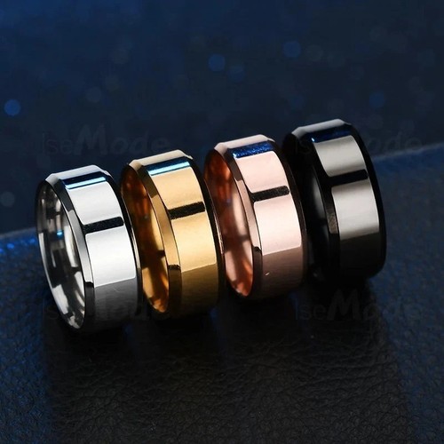 Mens 2mm 8mm stainless - 2mm,