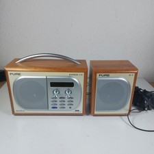 Pure Evoke-1S DAB/FM Radio/Aux inc Charger Separate Speaker,  Digital Radio Used