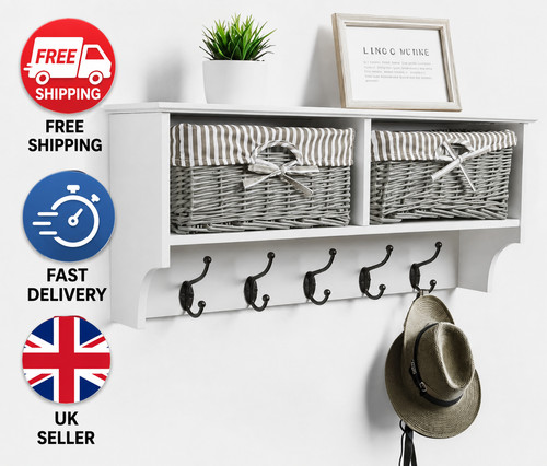 Wall mounted coat rack with - wall,