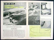 Turn Around Water Skis 1962