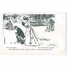 C DANA GIBSON Education of Mr Pipp XXVII A Match Game at Carony Castle Postcard