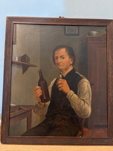 Naive 19th century oil