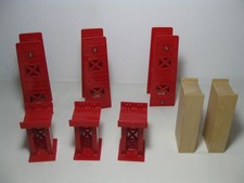 Wooden Railway High Rise track / bridge supports bundle -  Brio, ELC, Thomas