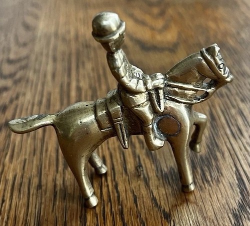 Vintage brass horse - brass,