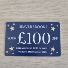 Beaverbrooks voucher - £100 off when you spend £500 or more
